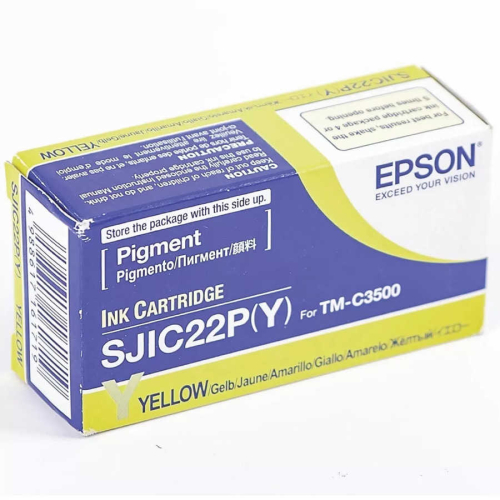 Epson SJIC22(Y) (C33S020604) Sarı Orjinal Kartuş - TM C3500A - 1