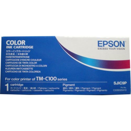 Epson C33S020410 (SJIC9P) 4Pk Color Original Cartridge - TM-C100 