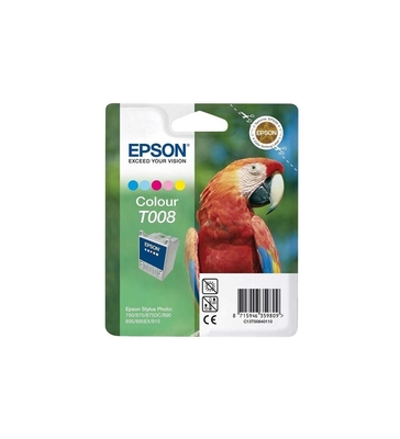 EPSON - Epson C13T00840120 (T008) Renkli Orjinal Kartuş - Photo 915 (T2226)