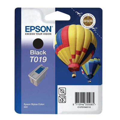 EPSON - Epson C13T01940120 (T019) Siyah Orjinal Kartuş - Stylus Color 880 (T2071)