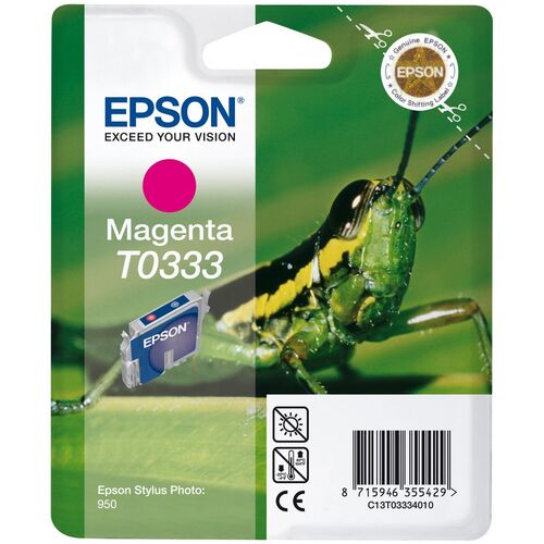 Epson C13T033340 (T0333) Magenta Original Cartridge - Stylus Photo 950