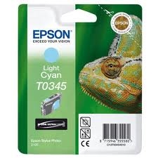 EPSON - Epson C13T034540 (T0345) Lıght Cyan Original Cartridge - Stylus Photo 2100