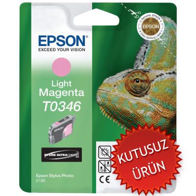 EPSON - Epson C13T034640 (T0346) Light Magenta Original Cartridge - Stylus Photo 2100 (Without Box)
