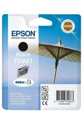 EPSON - Epson C13T04414020 (T0441) Siyah Orjinal Kartuş - Stylus C64 (T2907)