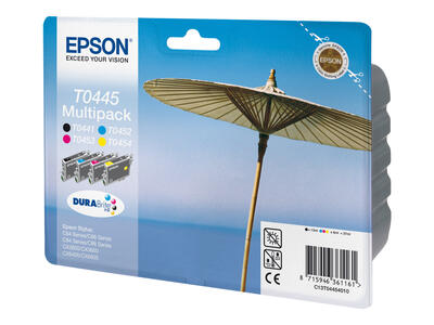 EPSON - Epson C13T04454020 (T0445) 4lü Orjinal Kartuş - Stylus C64 (T1943)
