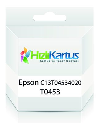 EPSON - Epson C13T04534020 (T0453) Kırmızı Muadil Kartuş - Stylus C64 (T11112)