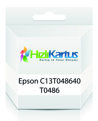 EPSON - Epson C13T04864020 (T0486) Açık Kırmızı Muadil Kartuş - Stylus Photo R200 (T15809)