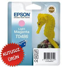 EPSON - Epson C13T04864020 (T0486) Light Magenta Original Cartridge - Stylus Photo R200 (Without Box)