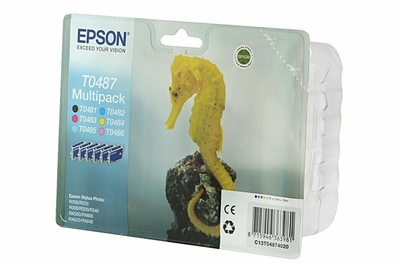 EPSON - Epson C13T04874020 (T0487) Original Set Cartridge - Stylus Photo R200 