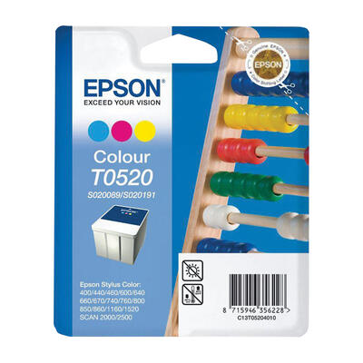 EPSON - Epson C13T05204010 (T0520) Color Original Cartridge - Stylus Colour 1160 
