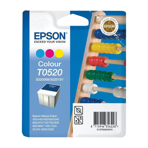 Epson C13T05204010 (T0520) Renkli Orjinal Kartuş - Stylus Colour 1160 (T2234)