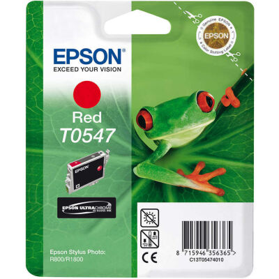 Epson C13T05474020 (T0547) Kırmızı Orjinal Kartuş - Stylus Photo R800 (T2930) - 2