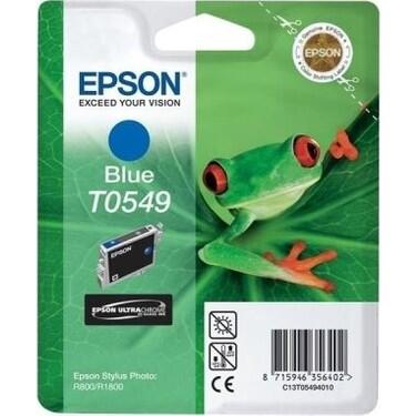 EPSON - Epson C13T05494020 (T0549) Blue Original Cartridge - Stylus Photo R800