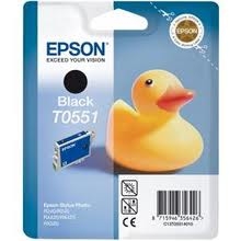 EPSON - Epson C13T05514020 (T0551) Siyah Orjinal Kartuş - R240 / R245 (T2239)