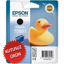 EPSON - Epson C13T05514020 (T0551) Siyah Orjinal Kartuş - R240 / R245 (U) (T10483)