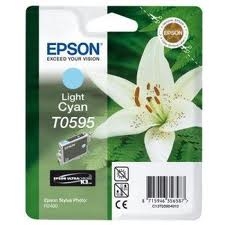 EPSON - Epson C13T05954020 (T0595) Açık Mavi Orjinal Kartuş - Stylus Photo R2400 (T2993)
