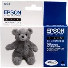 EPSON - Epson C13T06114020 (T0611) Black Original Cartridge - DX3800 / DX3850 