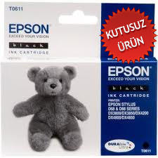 EPSON - Epson C13T06114020 (T0611) Black Original Cartridge - DX3800 / DX3850 (Wıthout Box)