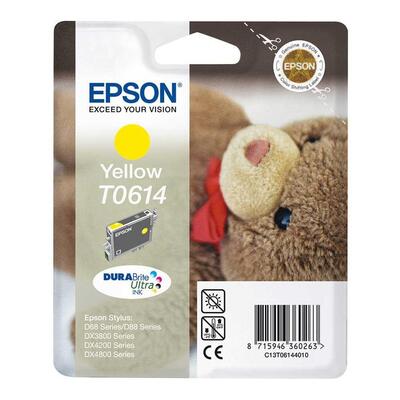 EPSON - Epson C13T06144020 (T0614) Yellow Original Cartridge - DX3800 / DX3850