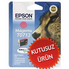 EPSON - Epson C13T07134020 (T0713) Magenta Original Cartridge - Stylus SX215 (Without Box)