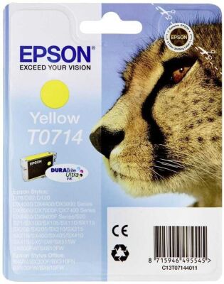 Epson C13T07144020 (T0714) Sarı Orjinal Kartuş - Stylus SX215 (T2917) - 3