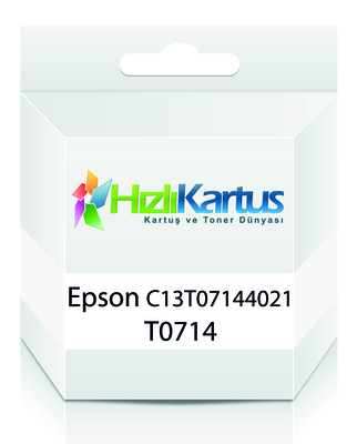 EPSON - Epson C13T07144020 (T0714) Sarı Muadil Kartuş - Stylus SX215 (T9190)