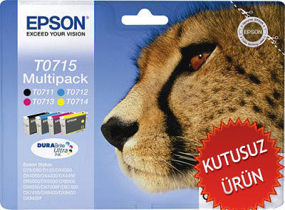 EPSON - Epson C13T07154020 (T0715) Original Multipack Cartridge - Stylus SX215 (Without Box)