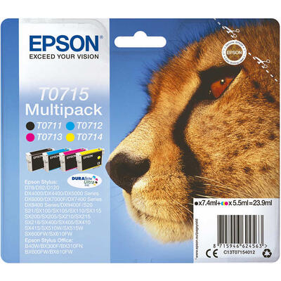 EPSON - Epson C13T07154020 (T0715) Original Multipack Cartridge - Stylus SX215 