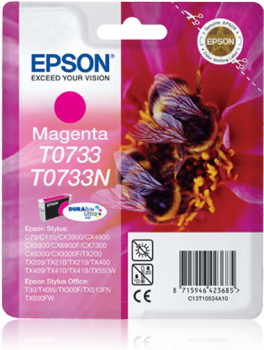 Epson C13T10534A10 (T0733) Magenta Original Cartridge - TX105 / TX110 - 2