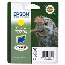 EPSON - Epson C13T07944020 (T0794) Yellow Original Cartridge - Stylus Photo 1400