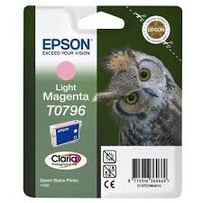 EPSON - Epson C13T07964020 (T0796) Açık Kırmızı Orjinal Kartuş - Stylus Photo 1400 (T2055)