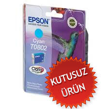 EPSON - Epson C13T08024020 (T0802) Mavi Orjinal Kartuş - Stylus Photo PX650 (U) (T2331)