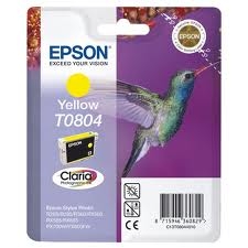 EPSON - Epson C13T08044021 (T0804) Yellow Original Cartridge - Stylus Photo PX650 