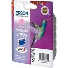 EPSON - Epson C13T08064021 (T0806) Açık Kırmızı Orjinal Kartuş - Stylus Photo PX650 (T1948)