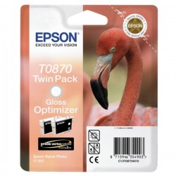 EPSON - Epson C13T08704020 (T0870) 2Lİ Paket Orjinal Parlaklık Arttırıcı - Photo R1900 (T2895)