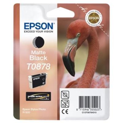 EPSON - Epson C13T08784020 (T0878) Mat Siyah Orjinal Kartuş - Photo R1900 (T7251)