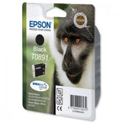 EPSON - Epson C13T08914020 (T0891) Siyah Orjinal Kartuş - Stylus SX105 (T2118)
