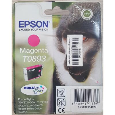 EPSON - Epson C13T08934020 (T0893) Kırmızı Orjinal Kartuş - Stylus SX105 (T1945)