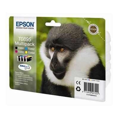 EPSON - Epson C13T08954010 (T0895) Original Multipack Cartridge - Stylus SX105 