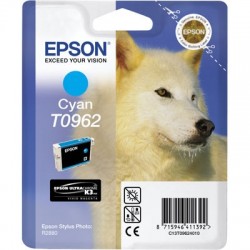 EPSON - Epson C13T09624020 (T0962) Cyan Original Cartridge - Photo R2880 