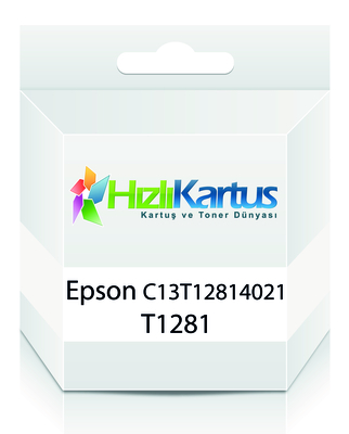 Epson C13T12814021 (T1281) Siyah Muadil Kartuş - Stylus SX125 (T9191) - EPSON