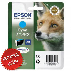 EPSON - Epson C13T12824021 (T1282) Cyan Original Cartridge - Stylus SX125 (Without Box)