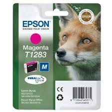 EPSON - Epson C13T12834021 (T1283) Magenta Original Cartridge - Stylus SX125 