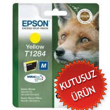 EPSON - Epson C13T12844021 (T1284) Yellow Original Cartridge - Stylus SX125 (Without Box)