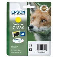 EPSON - Epson C13T12844021 (T1284) Sarı Orjinal Kartuş - Stylus SX125 (T2020)