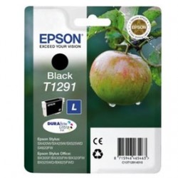 EPSON - Epson C13T12914021 (T1291) Black Original Cartridge - Stylus SX425 