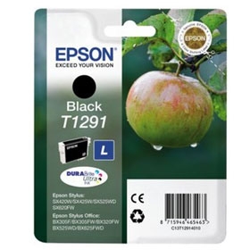 Epson C13T12914021 (T1291) Siyah Orjinal Kartuş - Stylus SX425 (T2303) - 1