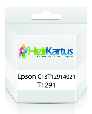 Epson C13T12914021 (T1291) Siyah Muadil Kartuş - Stylus SX425 (T9184) - EPSON