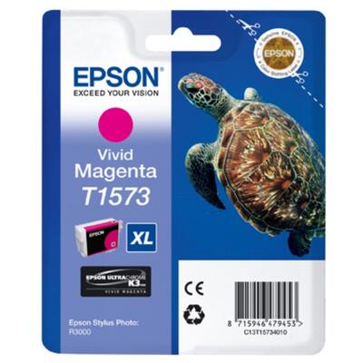 EPSON - Epson C13T15734010 (T1573) Kırmızı Orjinal Kartuş - Stylus Photo R3000 (T12604)