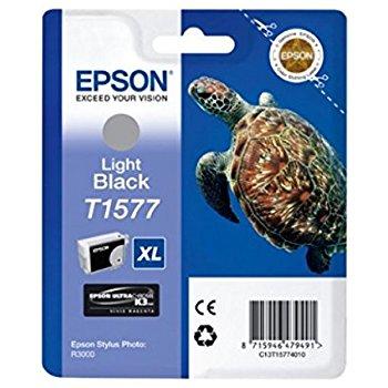 EPSON - Epson C13T15774010 (T1577) Lıght Black Original Cartridge - Stylus Photo R3000
